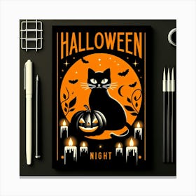 Halloween Night Poster Canvas Print