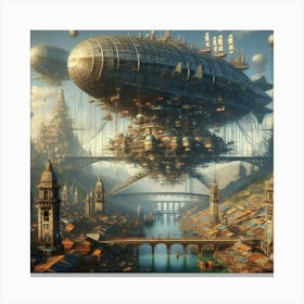 Futuristic City 24 Canvas Print