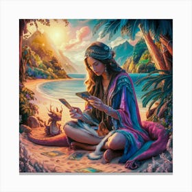 Tarot Card Reading 5 Canvas Print