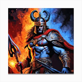 Warrior Painting 1 Canvas Print