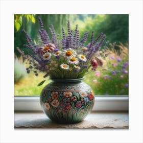 Flowers In A Vase 24 Canvas Print