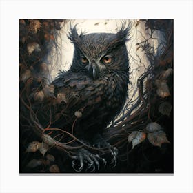 Dark Owl Canvas Print