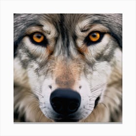 Portrait Of A Wolf Canvas Print