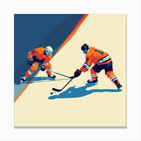 A Ice Hockey Match Minimal Illustration 1718700936 4 Canvas Print