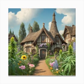 Fairytale Village 2 Canvas Print