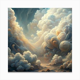 Abstract Cloudscape With A Dreamy Atmosphere Canvas Print