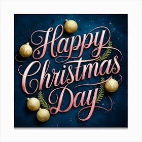 Happy Christmas Day 8 Canvas Print