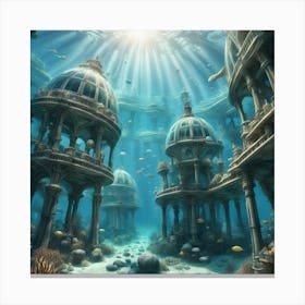 Underwater City Canvas Print