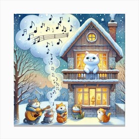Christmas In The House Canvas Print
