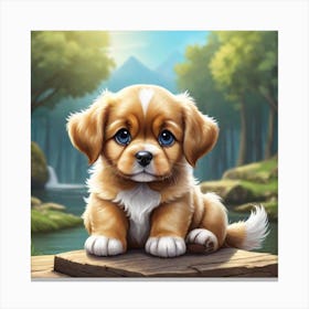 cute dog 2 Canvas Print