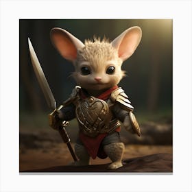 Rat In Armor 1 Canvas Print