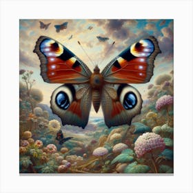 Butterfly In The Sky Canvas Print