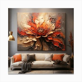 Fire flower Canvas Print