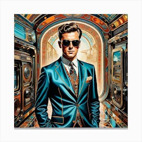 Man In A Suit 5 Canvas Print