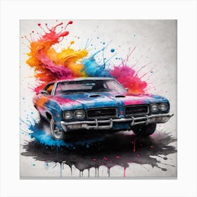 Paint Splatter Canvas Art  Canvas Print