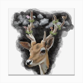 Deer Head Canvas Print