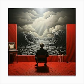 Man In A Room Canvas Print