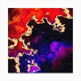 100 Nebulas in Space with Stars Abstract n.071 Canvas Print