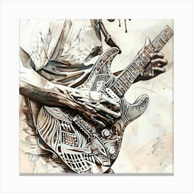 Guitar Player Canvas Print