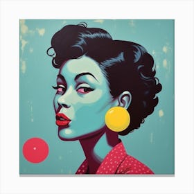 'Sexy Lady' Retro Canvas Print