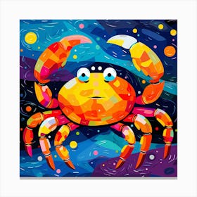 Crab painting Canvas Print
