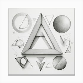 Geometric Shapes Canvas Print