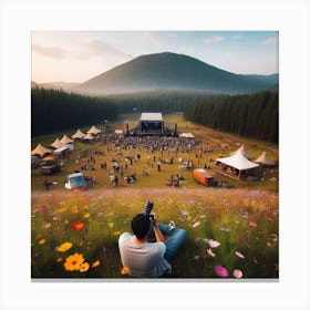 Festival In The Meadow Canvas Print
