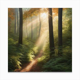 Path Through The Forest Canvas Print