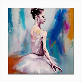 Abstract Ballerina Canvas Print