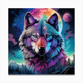 Wolf Painting 1 Canvas Print