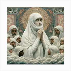 'The Woman In White' Canvas Print