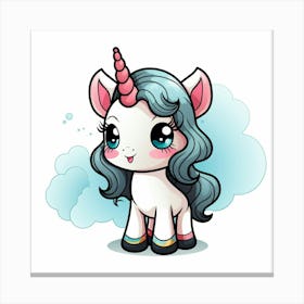 Cute Unicorn 45 Canvas Print