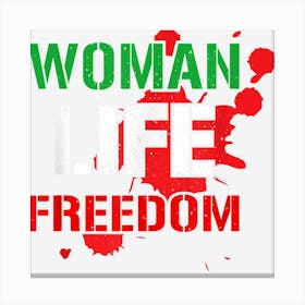 Woman Life Freedom Iran Shirt Women Life Freedom Retro Canvas Print