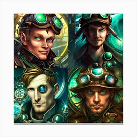 Steampunk Faces Canvas Print