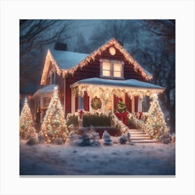 Christmas House 78 Canvas Print