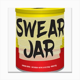 Pops Swear Jar Canvas Print