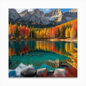 Autumn Lake 5 Canvas Print