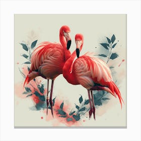 Flamingos Canvas Print Canvas Print