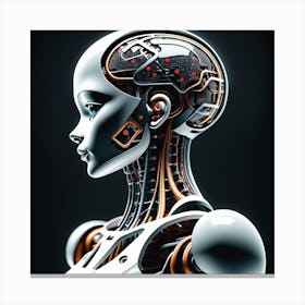 Cyborg Woman 63 Canvas Print