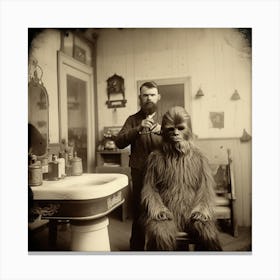 barber shopChewbacca Canvas Print