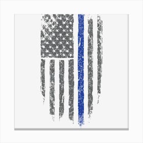 Thin Blue Line Canvas Print