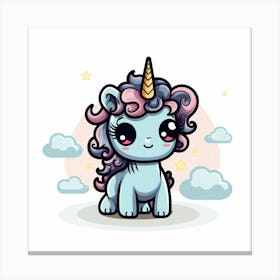 Cute Unicorn 265 Canvas Print