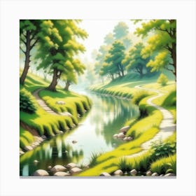 Landscape Painting 202 Canvas Print
