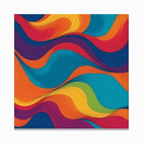 Abstract Wavy Background 1 Canvas Print