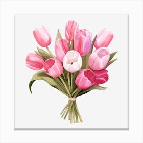 Pink Tulips 2 Canvas Print