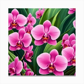 Orchids Wallpaper Canvas Print