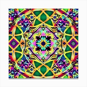 Psychedelic Mandala 6 Canvas Print