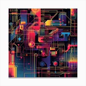 Abstract Computer Background Canvas Print