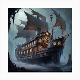 Leonardo Phoenix A Bewitchingly Haunting Gothic Temporal Trawl 0 Canvas Print