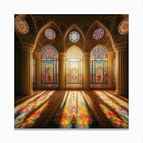 Stained Glass Windows Canvas Print